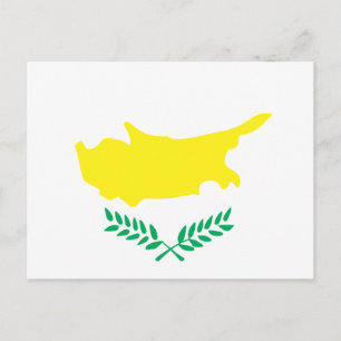Cyprus Vlag T-shirts en cadeautjes Briefkaart
