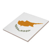 Cyprus Vlag Tegeltje (Zijkant)