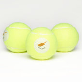 Cyprus Vlag Tennisballen (Multi)