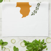 Cyprus Vlag Theedoek (Gevouwen)