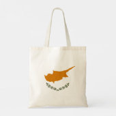 Cyprus Vlag Tote Bag (Achterkant)