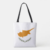 Cyprus Vlag Tote Bag (Achterkant)