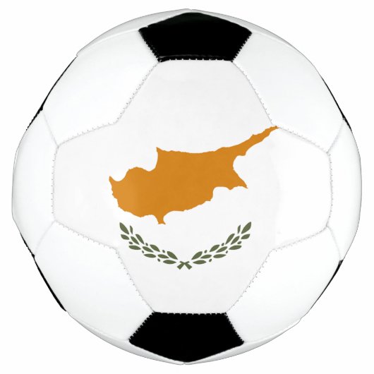 Cyprus Vlag Voetbal (Voorkant)