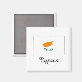 Cyprus vlagontwerp magneet (Voorkant / Achterkant)