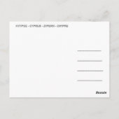 Cyprus zee briefkaart (Achterkant)
