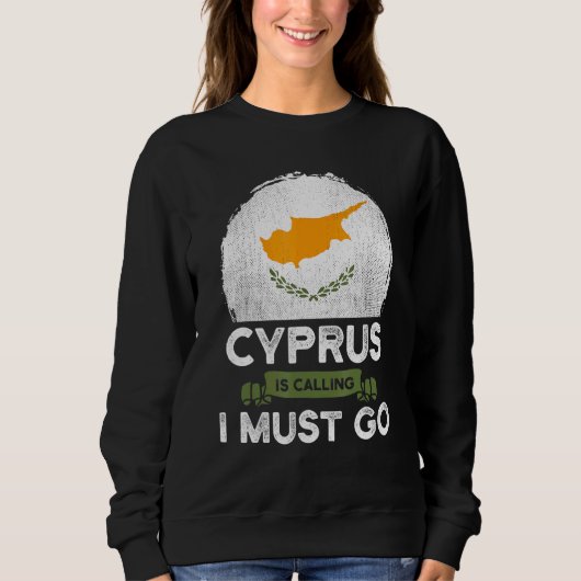 Cyprus zegt dat ik het Cypriotische vlaggenstaater Trui (Voorkant)