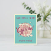 Cyprus Zypern Retro Briefkaart (Staand voorkant)