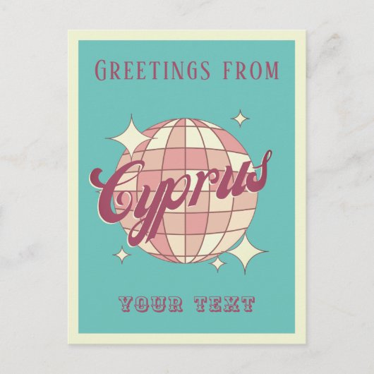 Cyprus Zypern Retro  Briefkaart (Voorkant)