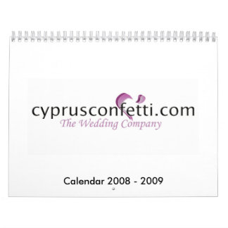 CyprusConfetti Wedding Calendar Kalender