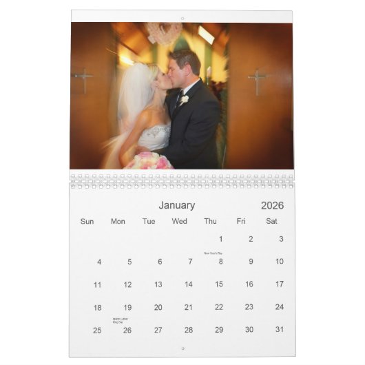 CyprusConfetti Wedding Calendar Kalender (Jan 2026)