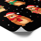 Cypybara Kerstman Hoed Grappig Cypybara Lover Poster (Hoek)