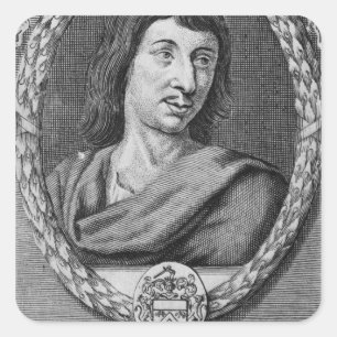 Cyrano de Bergerac Vierkante Sticker