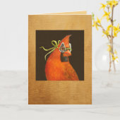 cyrano de kardinaalkaart kaart (Gele Bloem)