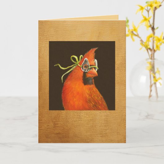 cyrano de kardinaalkaart kaart (Gele Bloem)