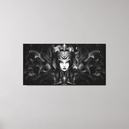 Cyria Queen of the Dark Realm Canvas Print (Voorkant)