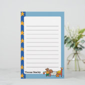 Cyril de eekhoorn op Vacatie Briefpapier (Staand voorkant)