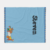 Cyril de eekhoorn op Vacatie Fleece Deken (Voorkant (Horizontaal))