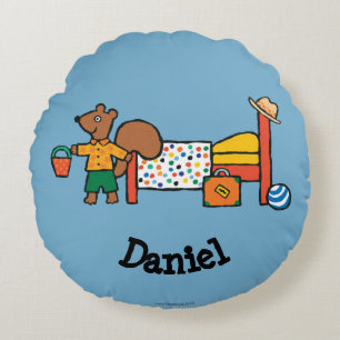 Cyril de eekhoorn op Vacatie Rond Kussen