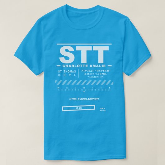 Cyril E. King Airport STT T-shirt (Design voorkant)