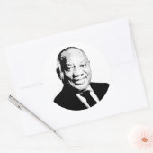 Cyril Ramaphosa Ronde Sticker (Envelop)