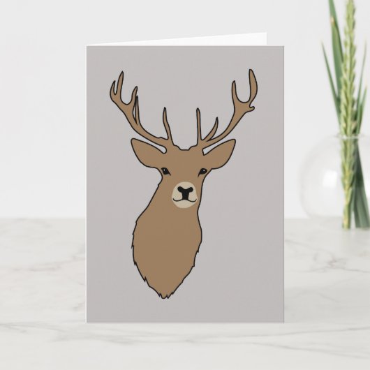 Cyril the Stag Greetings Kaart van Anna Struik (Voorkant)