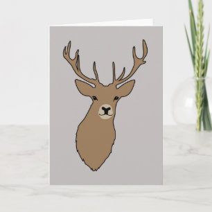 Cyril the Stag Greetings Kaart van Anna Struik