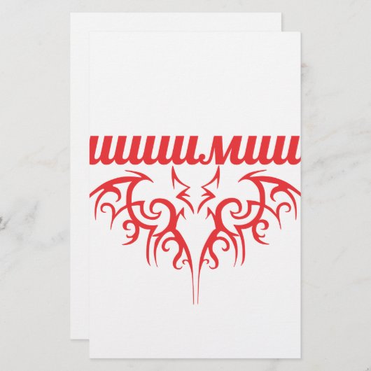 cyrillisch briefpapier (Voorkant / Achterkant)