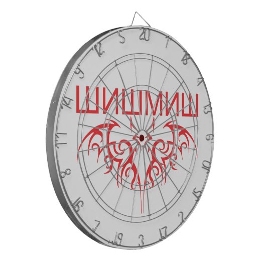 cyrillisch dartbord (Voorkant Links)