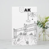 cyrillisch servisch briefpapier (Staand voorkant)