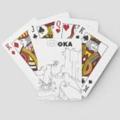 cyrillisch servisch zegel pokerkaarten (Achterkant)