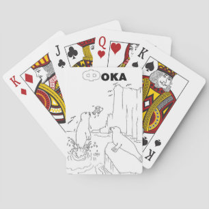 cyrillisch servisch zegel pokerkaarten