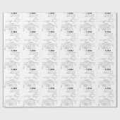 cyrillisch servische igloo cadeaupapier (Vlak)