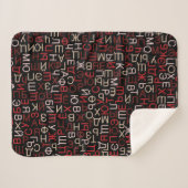 Cyrillisch Sherpa Deken (Voorkant (horizontaal))