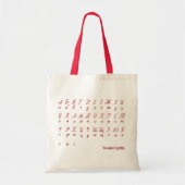 Cyrillisch Tote Bag (Voorkant)