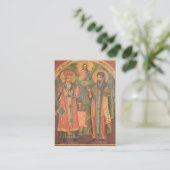 Cyrillus en Methodius Orthodox Christelijk Gebed K Plaatskaartje (Staand voorkant)