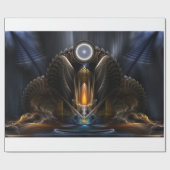 Cyriteuze, tempelwand van karinos-pakpapier cadeaupapier (Vlak)