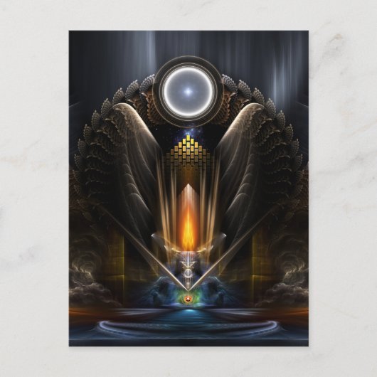 Cyritus, de tempel van de Orb van Karinos Briefkaart (Voorkant)