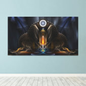 Cyritus, de tempel van de Orb van Karinos Canvas Afdruk (Insitu (Houten vloer))