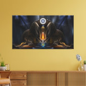 Cyritus, de tempel van de Orb van Karinos Canvas Afdruk (Insitu (Woonkamer))