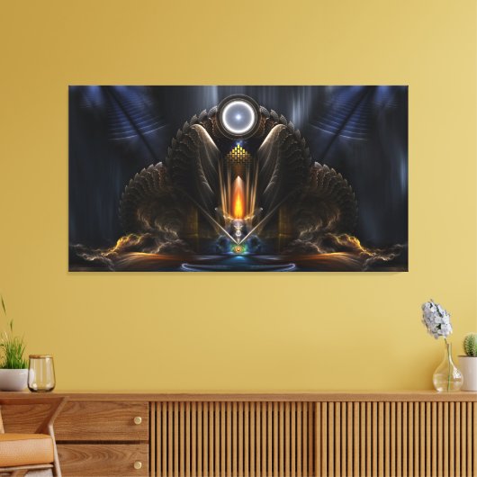 Cyritus, de tempel van de Orb van Karinos Canvas Afdruk (Insitu (Woonkamer))