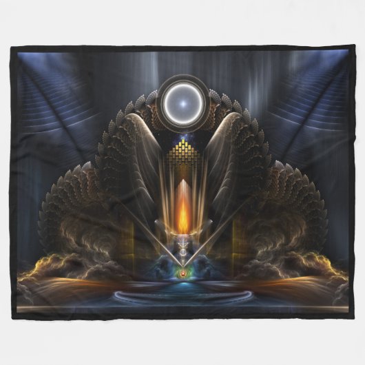 Cyritus, tempel van orb van Karinos Fleece Blanket Deken (Voorkant (Horizontaal))