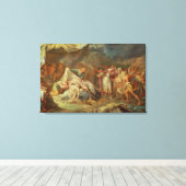 Cyrus de Grote Canvas Afdruk (Insitu (Houten vloer))