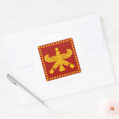 Cyrus de Grote Standaardvlag Ronde Sticker (Envelop)