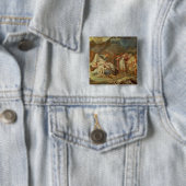 Cyrus de Grote Vierkante Button 5,1 Cm (In situ)