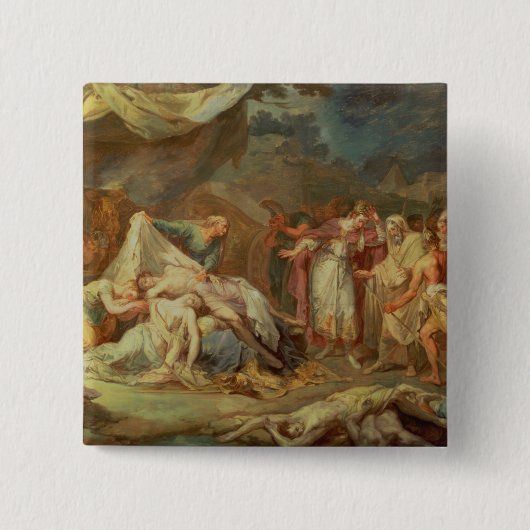 Cyrus de Grote Vierkante Button 5,1 Cm (Voorkant)