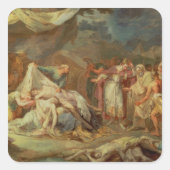 Cyrus de Grote Vierkante Sticker (Voorkant)