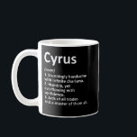 CYRUS Definitie Persoonlijke naam Funny Birthday Koffiemok<br><div class="desc">CYRUS Definitie Persoonlijke naam Funny Birthday Gift Idee</div>