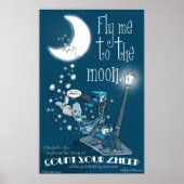 CYS-Vlucht me naar de maan Poster (Voorkant)