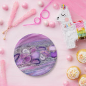 Cystal Flow - Purple and Violet Papieren Bordje (Feest)