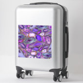 Cystal pattern - Purple and Violet Sticker (Koffer)